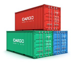 stacked storage containers